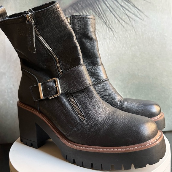 🌸BLONDO🌸 Rylyn Waterproof Bootie in Black Leather Size: 10 - Picture 9 of 14